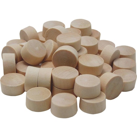 3/8 In. Flat Head Wood Plugs - Birch 50/Pcs